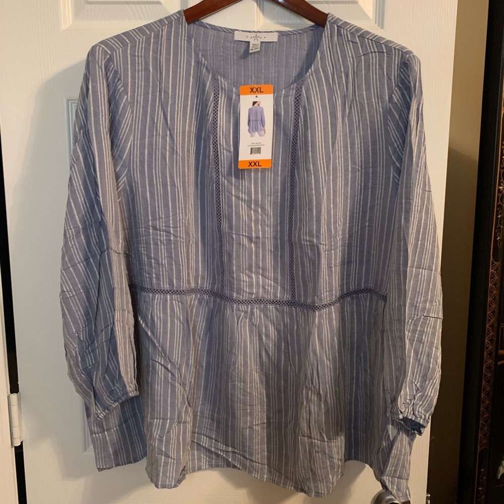 Babydoll Tunic Top with 3/4 sleeves